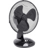 Bestron Ventilateur de table mobile Ø 27cm, Petit ventilateur avec 2 niveaux de vitesse & fonction oscillation 75°, Hauteur : 29