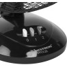 Bestron Ventilateur de table mobile Ø 27cm, Petit ventilateur avec 2 niveaux de vitesse & fonction oscillation 75°, Hauteur : 29