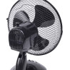 Bestron Ventilateur de table mobile Ø 27cm, Petit ventilateur avec 2 niveaux de vitesse & fonction oscillation 75°, Hauteur : 29