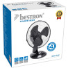 Bestron Ventilateur de table mobile Ø 27cm, Petit ventilateur avec 2 niveaux de vitesse & fonction oscillation 75°, Hauteur : 29