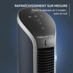 Rowenta Eole Compact, Ventilateur colonne, Rafraîchissement intense, Silencieux, Econome en énergie, Compact, Eco-conçu VU6220F0