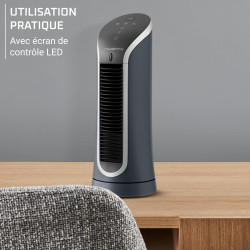 Rowenta Eole Compact, Ventilateur colonne, Rafraîchissement intense, Silencieux, Econome en énergie, Compact, Eco-conçu VU6220F0