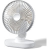 OCOOPA Ventilateur automatique oscillant silencieux 30 dB, 16,5 cm, batterie 4000 mAh et USB avec flux d'air puissant, 4 vitesse