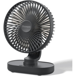 OCOOPA Ventilateur de table, ventilateur USB silencieux de voiture oscillant de 16 cm, 4 vitesses, système de refroidissement de
