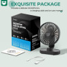 OCOOPA Ventilateur de table, ventilateur USB silencieux de voiture oscillant de 16 cm, 4 vitesses, système de refroidissement de