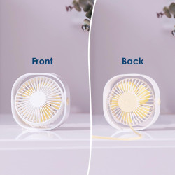 Simpeak Mini ventilateur de bureau USB silencieux et portable alimenté par USB uniquement (pas de batterie), 3 réglages de vites