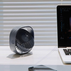 Simpeak Mini ventilateur de bureau USB silencieux et portable alimenté par USB uniquement (pas de batterie), 3 réglages de vites