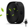 Simpeak Ventilateur USB Mini Ventilateur Portable Silencieux Ventilateur Bureau 3 Vitesses Réglable Alimenté par USB, pour le Ma