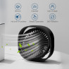 Simpeak Ventilateur USB Mini Ventilateur Portable Silencieux Ventilateur Bureau 3 Vitesses Réglable Alimenté par USB, pour le Ma