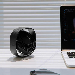 Simpeak Ventilateur USB Mini Ventilateur Portable Silencieux Ventilateur Bureau 3 Vitesses Réglable Alimenté par USB, pour le Ma