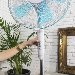 Cecotec EnergySilence 500 Ventilateur sur pied 40 W, 5 pales de 40 cm de diamètre, oscillant, 3 vitesses, hauteur réglable 110-1