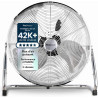 Pro Breeze Ventilateur de Sol 30,5 cm – 50W, 3 Vitesses, Tête Inclinable, Pales Inox, Brasseur d'Air Puissant pour Chambre, Salo