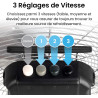 Pro Breeze Ventilateur de Sol 30,5 cm – 50W, 3 Vitesses, Tête Inclinable, Pales Inox, Brasseur d'Air Puissant pour Chambre, Salo
