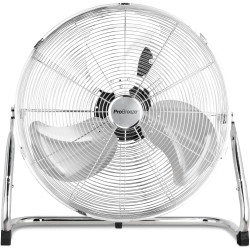 Pro Breeze Brasseur d'Air 50 cm – 120W, 3 Vitesses, Tête Inclinable, Pales Inox, Ventilateur de Puissant pour Chambre, Salon, Bu