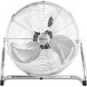 Pro Breeze Brasseur d'Air 50 cm – 120W, 3 Vitesses, Tête Inclinable, Pales Inox, Ventilateur de Puissant pour Chambre, Salon, Bu