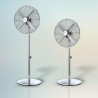 Cecotec Ventilateur sur pied EnergySilence 620 Retrostyle. 50 W, finition chromée, 16" de diamètre avec 4 pales, 3 vitesses, osc