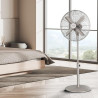 Cecotec Ventilateur sur pied EnergySilence 610 Steelstyle. 50 W, finition acier, 16" de diamètre avec 4 pales, 3 vitesses, oscil