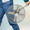 Cecotec Ventilateur sur pied EnergySilence 610 Steelstyle. 50 W, finition acier, 16" de diamètre avec 4 pales, 3 vitesses, oscil