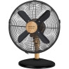 Cecotec Ventilateur de Bureau EnergySilence 600 WoodDesk. 40 W, Finition Couleur Bois, Diamètre 12", 4 Pales, 3 Vitesses, Oscill