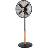 Cecotec Ventilateur sur Pied EnergySilence 600 Woodstyle, 50 W, Finition Bois, Diamètre 16", 4 Pales, 3 Vitesses, Oscillation, R