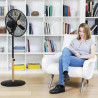 Cecotec Ventilateur sur Pied EnergySilence 600 Woodstyle, 50 W, Finition Bois, Diamètre 16", 4 Pales, 3 Vitesses, Oscillation, R
