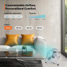 TRESKO AERSON Ventilateur de Sol 30 cm | Ventilateur sur Pied 45W | avec 3 niveaux de puissance | Débit d'air élevé | Constructi