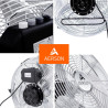 TRESKO AERSON Ventilateur de Sol 30 cm | Ventilateur sur Pied 45W | avec 3 niveaux de puissance | Débit d'air élevé | Constructi