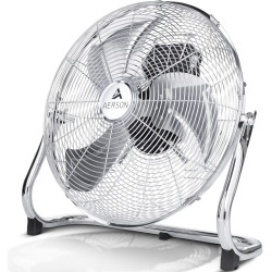 TRESKO AERSON Ventilateur de Sol 50 cm | Ventilateur sur Pied 125W | avec 3 niveaux de puissance | Débit d'air élevé | Construct