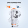 TRESKO AERSON Ventilateur de Sol 50 cm | Ventilateur sur Pied 125W | avec 3 niveaux de puissance | Débit d'air élevé | Construct