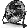 TRESKO AERSON Ventilateur de Sol 40 cm | Ventilateur sur Pied 75W | avec 3 niveaux de puissance | Débit d'air élevé | Constructi