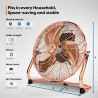 TRESKO AERSON Ventilateur de Sol 50 cm | Ventilateur sur Pied 120W | avec 3 niveaux de puissance | Débit d'air élevé | Construct