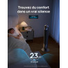 Dreo Ventilateur Colonne Silencieux 28 dB pour Chambre, Couverture Max 9 m, Ventilateur Debout sans Lame, 7,6 m/s, Oscillation 9