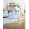 DREO ventilateur colonne intelligent pour chambre à coucher, ventilateur sur pied silencieux de 28 dB, portée d’air jusqu’à 8,8 