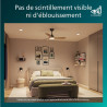 Philips Olas Ventilateur de Plafond, 3 Pales, Lumière LED 24 W, Moteur DC, Température de Couleur (3000 K-4300 K-6500 K) avec Fo