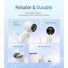 Divebleus 3 en 1 portable ventilateur à main, mini ventilateur turbo usb rechargeable 4000mah, 5 vitesses réglables, jusqu’à 12h