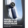 Divebleus 3 en 1 portable ventilateur à main, mini ventilateur turbo usb rechargeable 4000mah, 5 vitesses réglables, jusqu’à 12h
