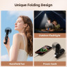 Mini Ventilateur Portatif 3-en-1 USB - Ventilateur de Refroidissement Personnel avec Power Bank, Lampe Torche LED - Pliable de P