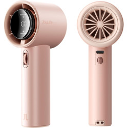 JISULIFE Ventilateur Portable à Main,Mini Ventilateur Turbo Réglable en Vitesse(de 1 à 100),Batterie Rechargeable de 3600mAh,Aff