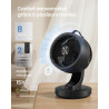 SONGMICS Ventilateur de Bureau Silencieux 20 dB, avec Télécommande, Circulateur d’Air Puissant, Oscillation 70°, 8 Vitesses, Min
