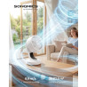 SONGMICS Ventilateur de Bureau Silencieux 20 dB, avec Télécommande, Circulateur d’Air Puissant, Oscillation 70°, 8 Vitesses, Min