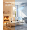 SONGMICS Ventilateur de Bureau Silencieux 20 dB, avec Télécommande, Circulateur d’Air Puissant, Oscillation 70°, 8 Vitesses, Min