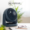 Iris Ohyama, Woozoo Ventilateur de Table, 23m², Inclinaison verticale 360°, Bleu, 3 Vitesses, Silencieux, Portable, Idéal pour C