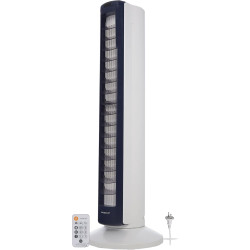 Iris Ohyama, Woozoo Ventilateur colonne silencieux, puissant & portable, Portée 10m, Oscillation, Inclinaison verticale, Télécom