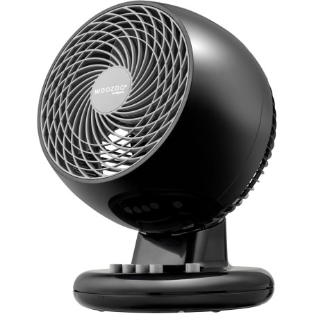 Iris Ohyama Woozoo, Ventilateur de table silencieux, puissant & portable, 23m², Portée 12m, Oscillation, Inclinaison verticale, 