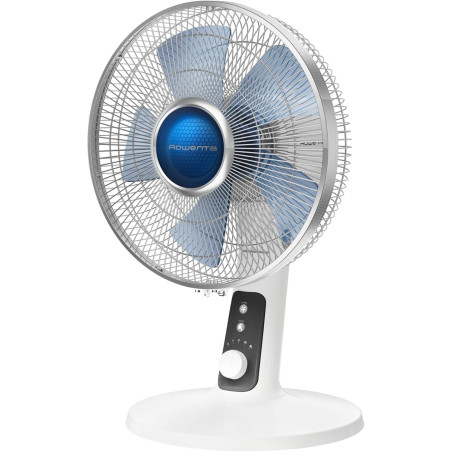 Rowenta Ventilateur de table, Puissant et silencieux, Éco-efficace, 4 vitesses, Silent Night, Turbo Boost, Oscillation automatiq