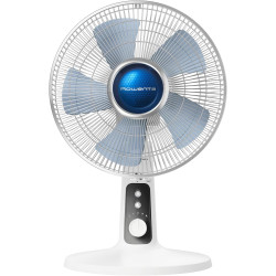Rowenta Ventilateur de table, Puissant et silencieux, Éco-efficace, 4 vitesses, Silent Night, Turbo Boost, Oscillation automatiq