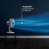 Rowenta Ventilateur de table, Puissant et silencieux, Éco-efficace, 4 vitesses, Silent Night, Turbo Boost, Oscillation automatiq