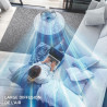 Rowenta Ventilateur de table, Puissant et silencieux, Éco-efficace, 4 vitesses, Silent Night, Turbo Boost, Oscillation automatiq