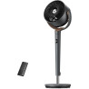 DREO ventilateur sur pied très silencieux avec télécommande, ventilateur grand format 20 dB avec moteur CC, oscillation 120°, 3 