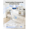 DREO Ventilateur de pièce, ventilateur oscillant 120°+120°, moteur DC, circulation d’air jusqu’à 30 m pour toute la pièce, 9 vit